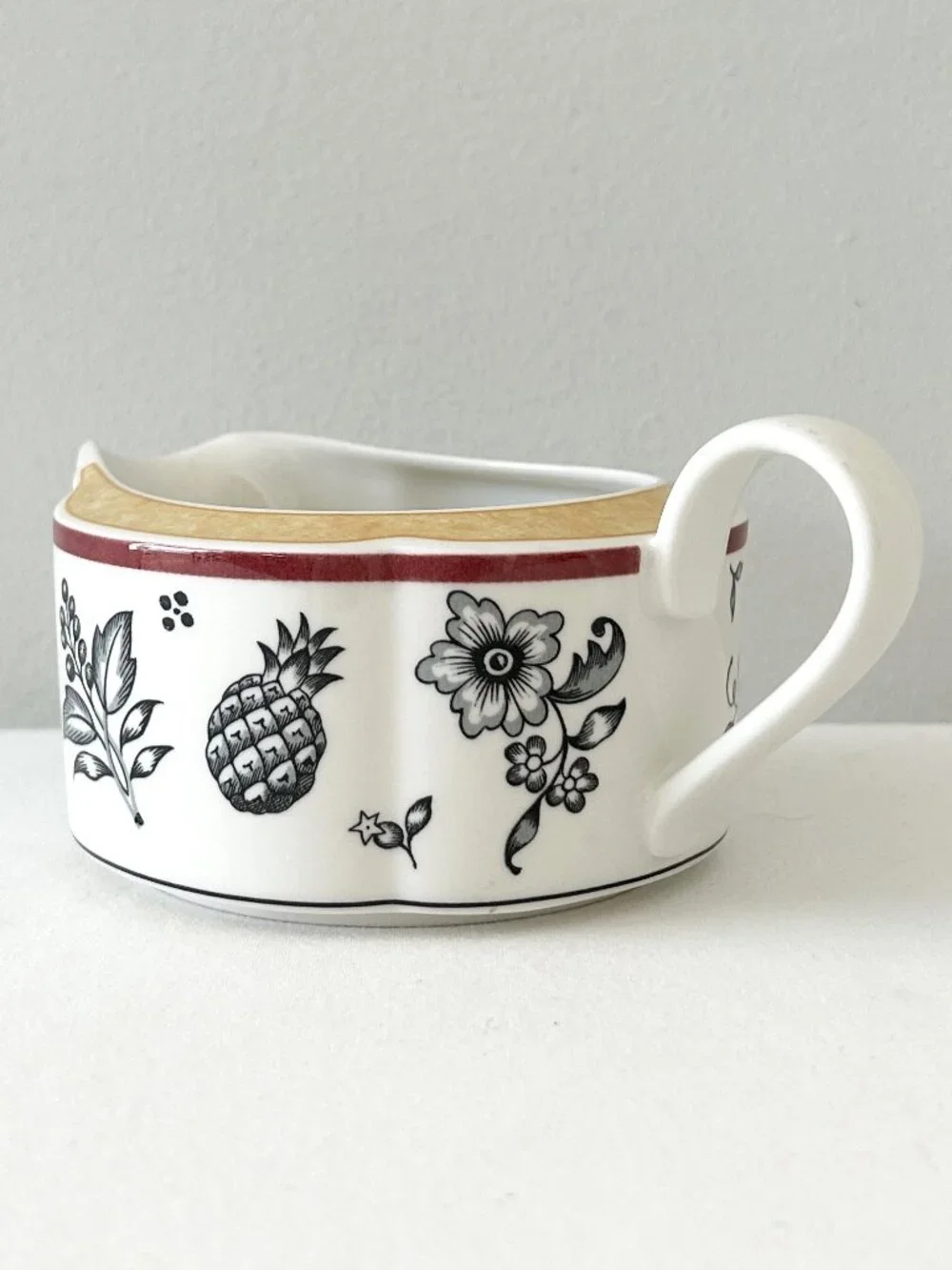 Villeroy Boch Switch Plantation Gravy Boat Floral Simla Vitro Porcelain Germany
